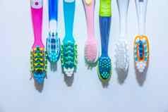 美白牙护理牙齿健康的概念超软牙刷行牙科行业类型牙刷美丽的微笑概念