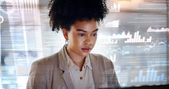 业务女人平板电脑脸焦点领导技术企业沟通电子邮件网络数字市场营销seo黑色的女人执行打字研究在线
