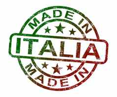 使意大利邮票显示产品生产意大利