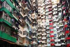 人口过剩住宅建筑在香港香港