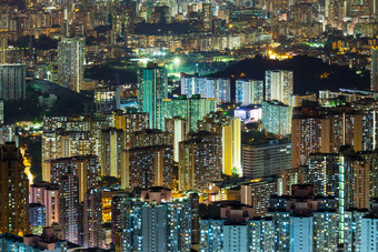 在香港香港晚上