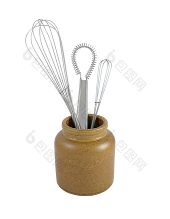 金属打蛋器棕色（的）陶瓷Jar