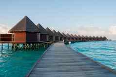 水上的平房马尔代夫天堂岛