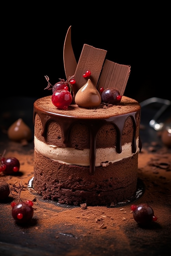 巧克力慕斯蛋糕高清摄影图35