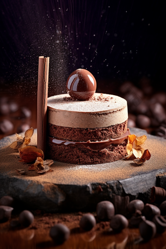 巧克力慕斯蛋糕高清摄影图37