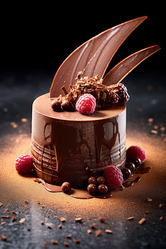 巧克力慕斯蛋糕高清摄影图40