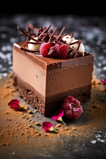 巧克力慕斯蛋糕高清摄影图18