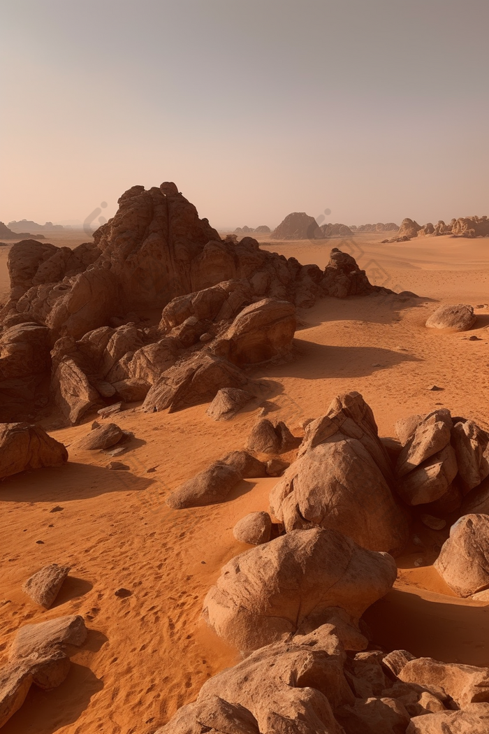 宏伟的沙漠风光高清摄影浪漫科幻