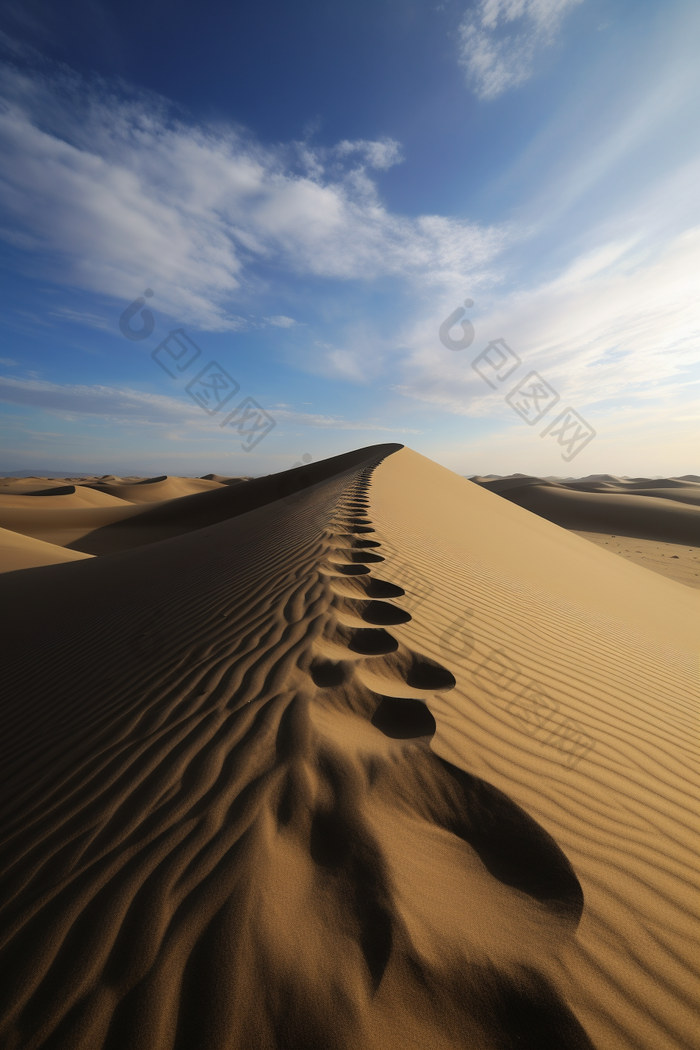 宏伟的沙漠风光高清摄影风景科幻