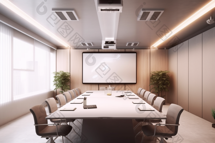 会议办公室室内公司大气图片-包图网