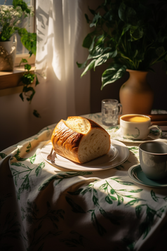 咖啡面包下午茶摄影图21