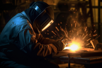 焊接焊工工作<strong>工厂</strong>蓝领