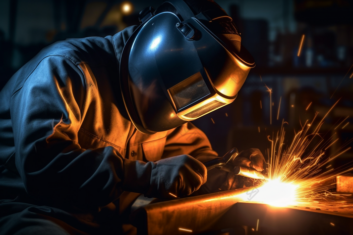 焊接焊工工作劳动生产