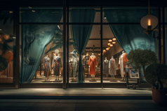 商场服装店时尚橱窗摄影图34
