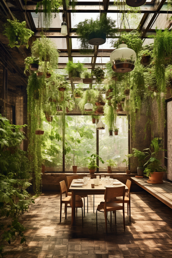 绿色自然主题餐厅摄影图11