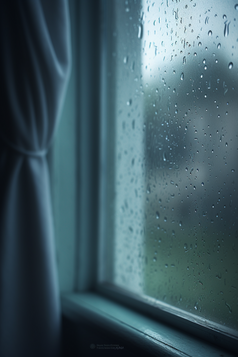 雨天窗户高清摄影图15