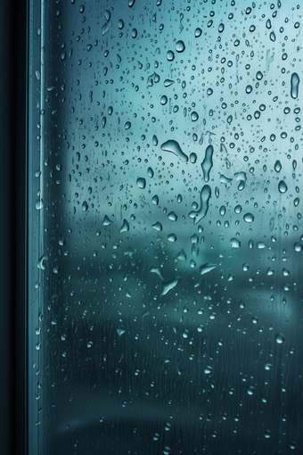 雨天<strong>窗户</strong>高清雨季雨水