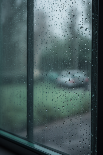 雨天窗户高清室内意境
