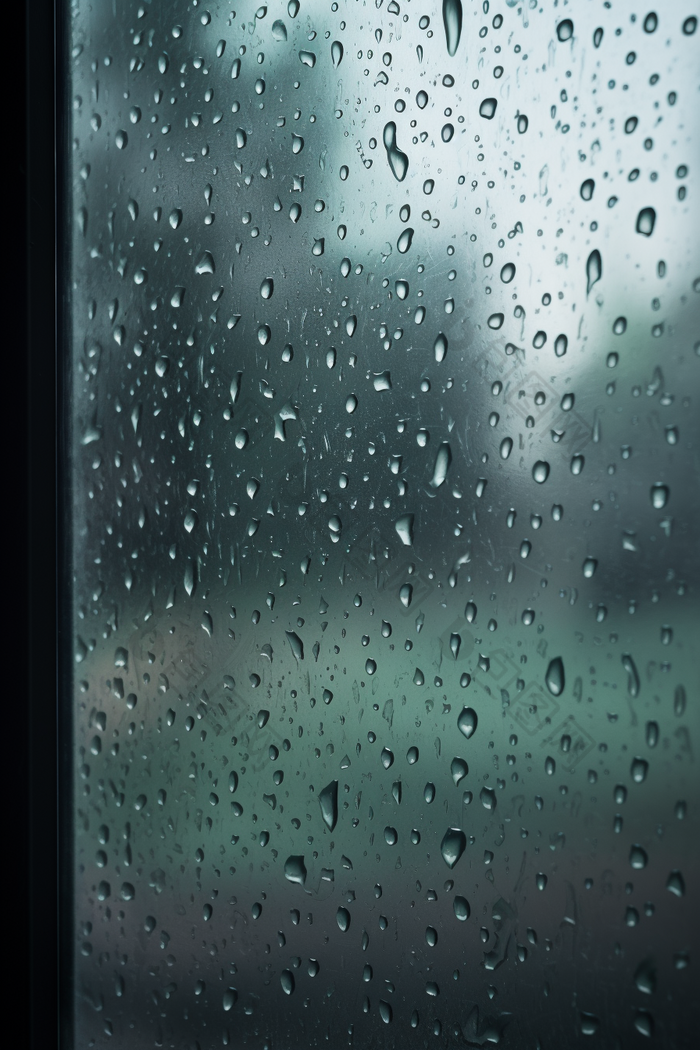 雨天窗户高清雨季水珠