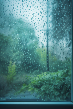 雨天窗户高清摄影图5