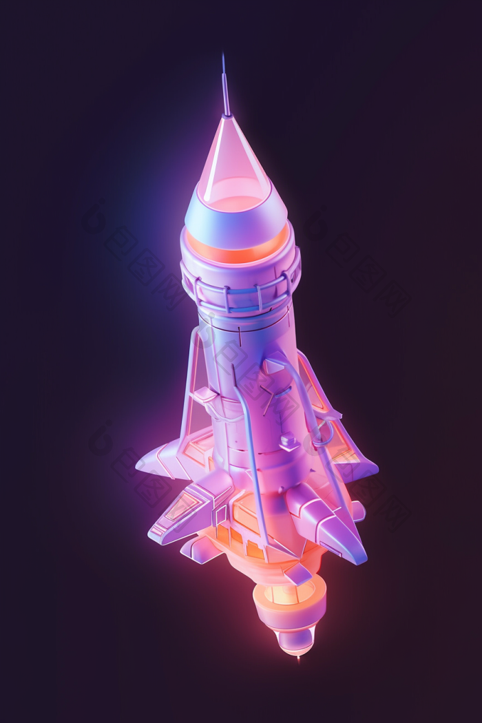 火箭宇宙飞船png下载-包图网