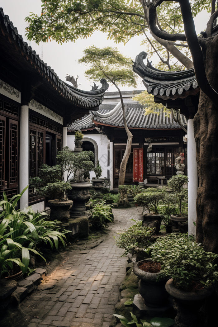 中国古风古镇建筑旅游古建筑