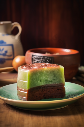传统美食绿豆糕高清糕点早餐
