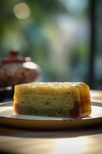 传统美食绿豆糕高清美味糕点