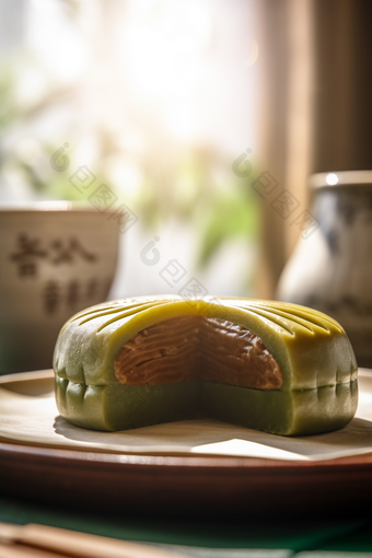 传统<strong>美食绿豆糕</strong>高清食物食品