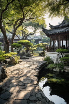 中式园林建筑摄影图8
