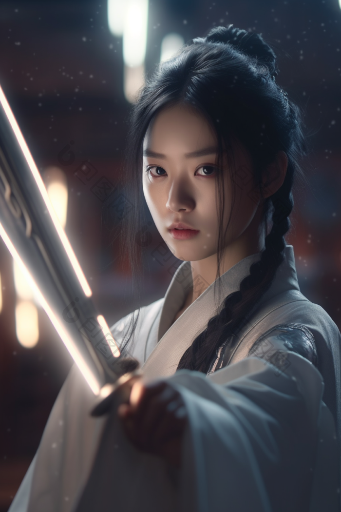 东方女剑客高清图片下载-包图网