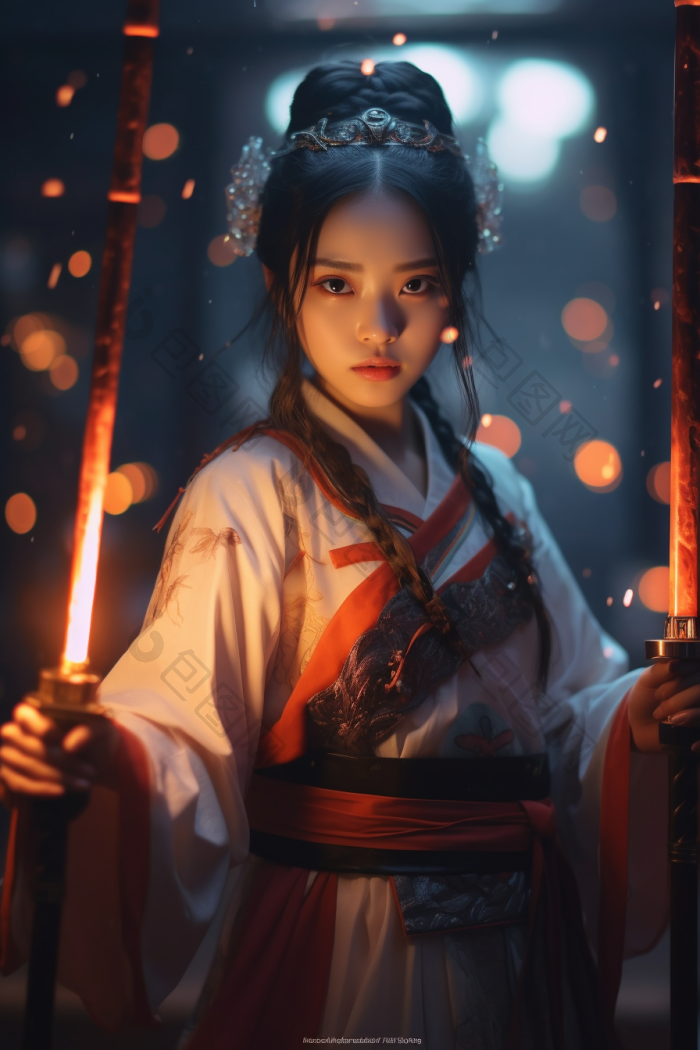 东方女剑客高清图片下载-包图网