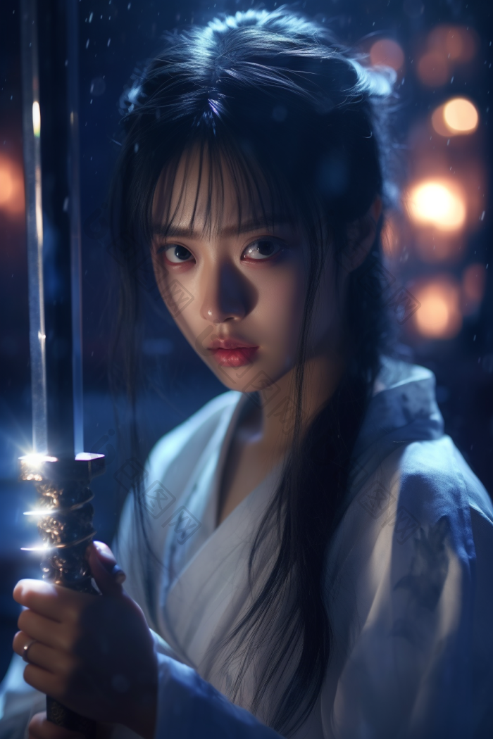 东方女剑客高清图片下载-包图网