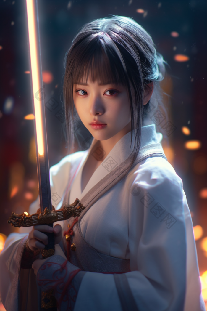 东方女剑客高清图片下载-包图网