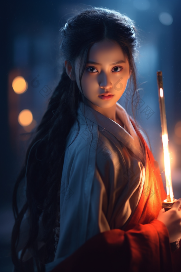 东方女剑客高清图片下载-包图网