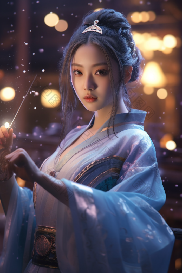 东方女剑客高清图片下载-包图网