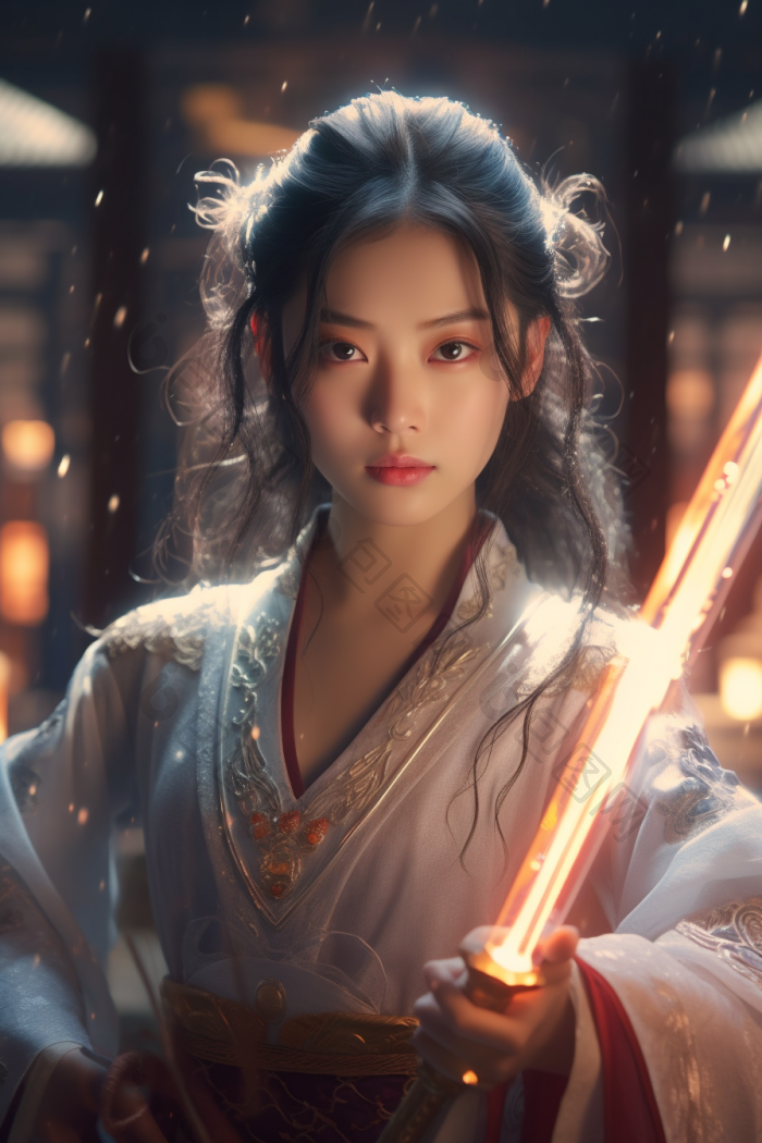 东方女剑客高清图片下载-包图网