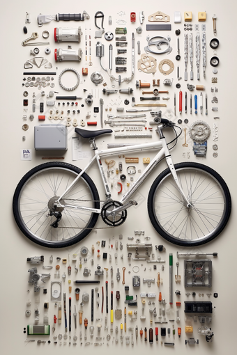自行车车零件分解图展开背景图51图片