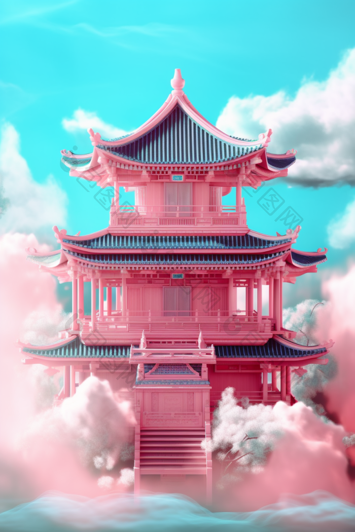 中国古代建筑png下载-包图网