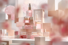 粉色香水礼盒摄影图24
