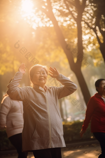 老年人休闲锻炼身体竖图保养<strong>户外</strong>