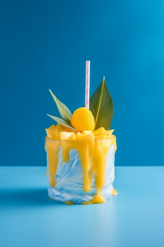 冰镇的芒果饮品摄影图20