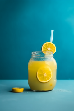 冰镇的柠檬饮品摄影图21