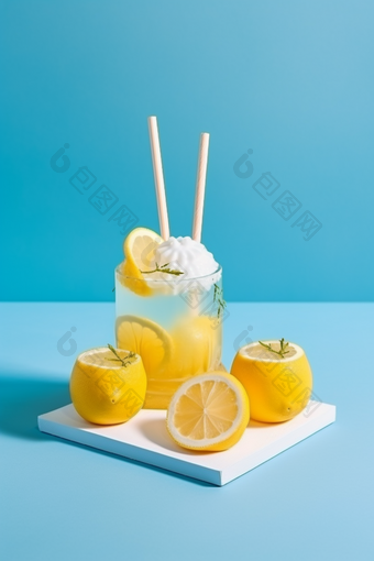 冰镇的柠檬<strong>饮品</strong>夏天酷夏