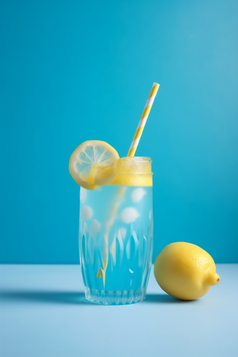 冰镇的柠檬饮品摄影图4