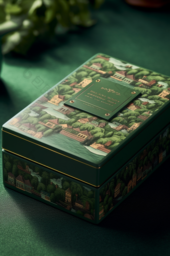绿色茶叶包装产品礼盒
