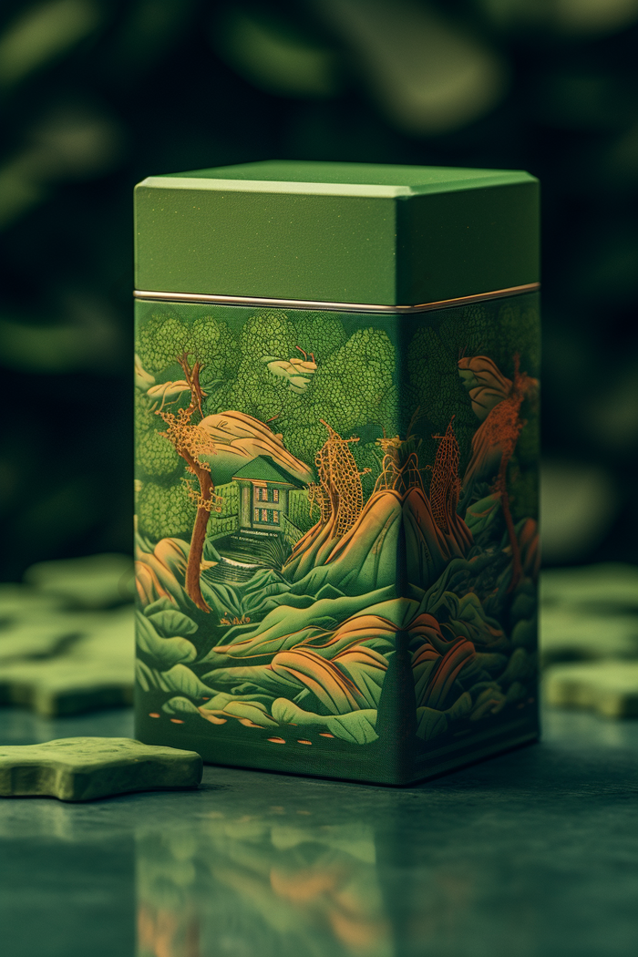 绿色茶叶包装设计产品
