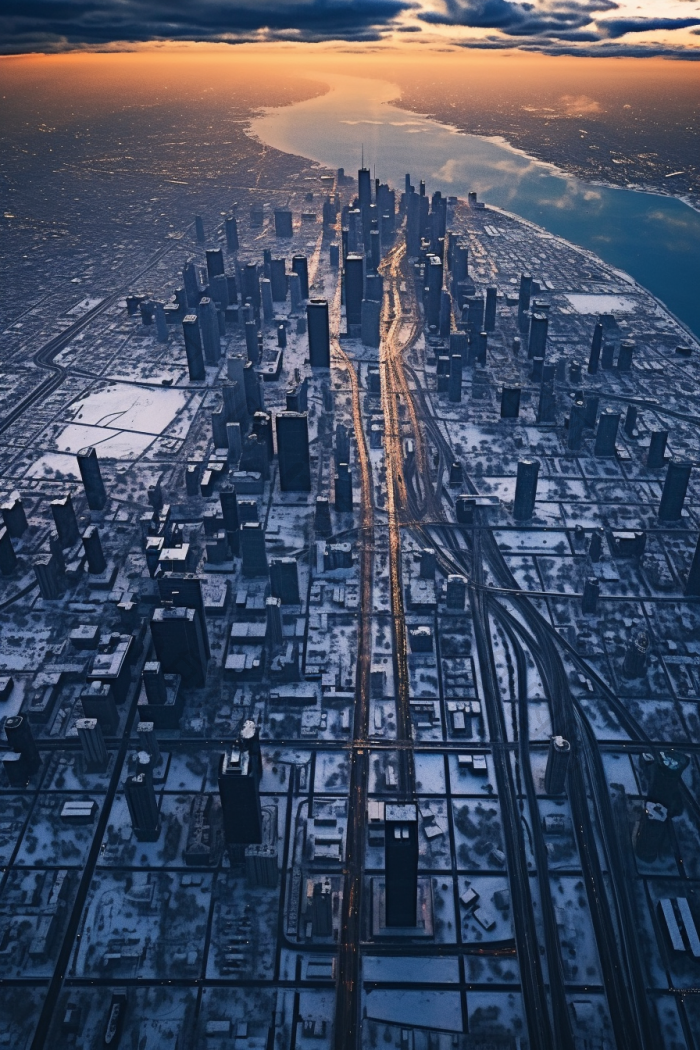 飞机上俯瞰城市建筑风格空中图片-包图网