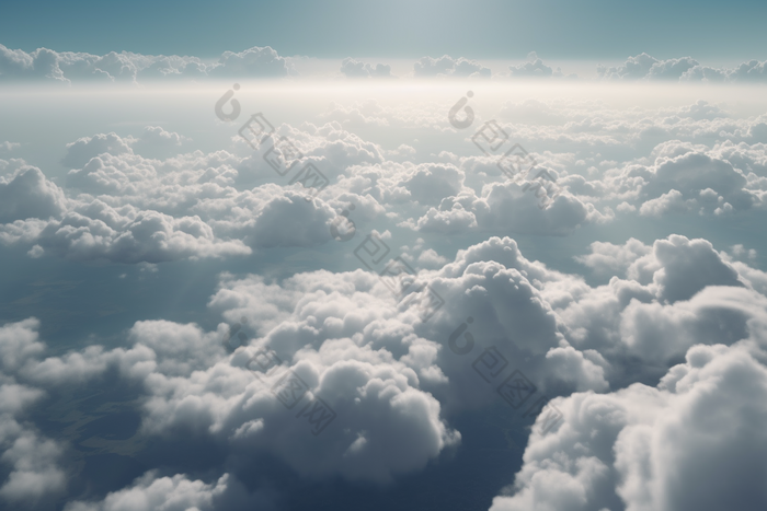 天空中的云彩平流层空气