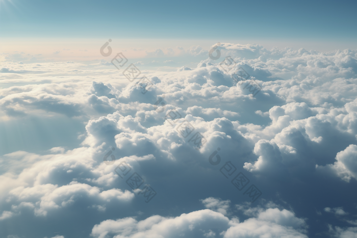天空中的云彩对流层雾